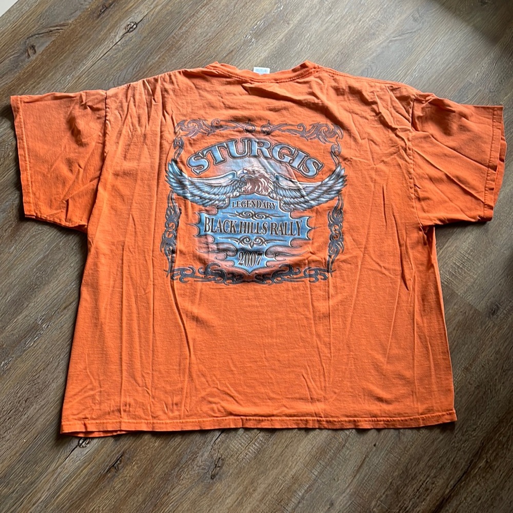 🏍️ Sturgis Black Hills Rally 2007 Biker Motorcycle Graphic T Shirt 3XL